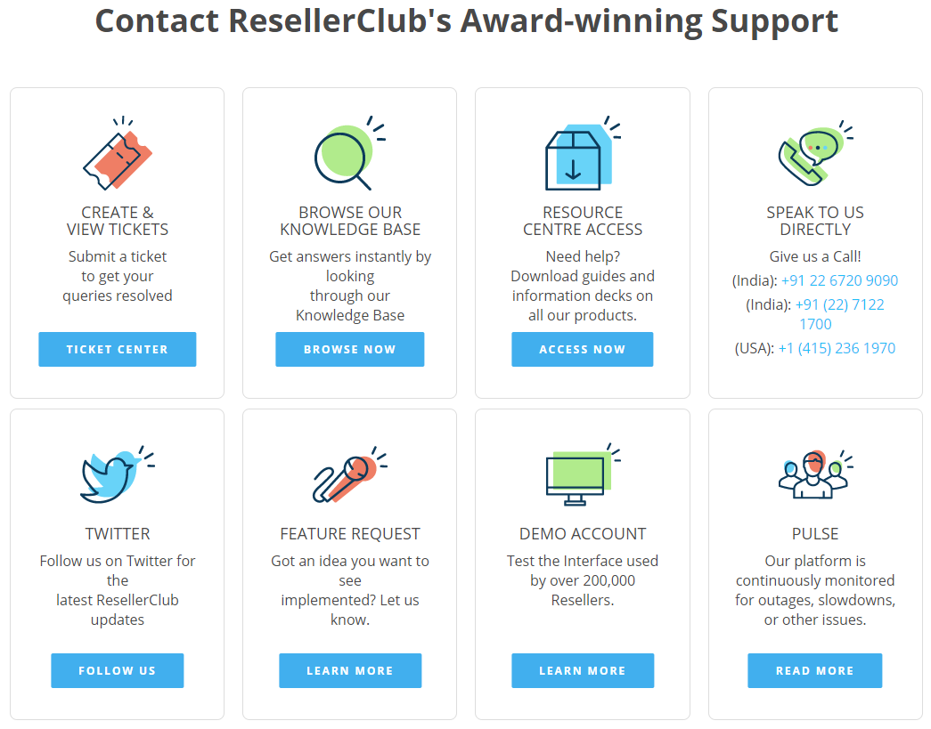 reseller club support